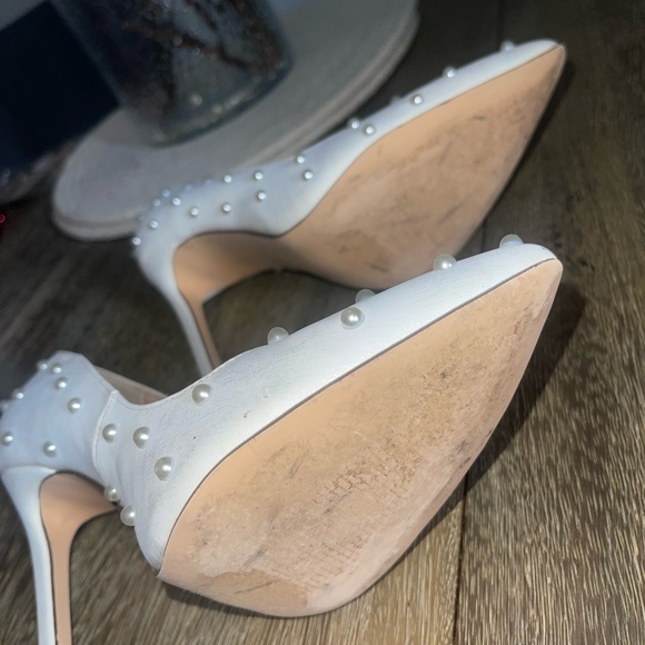 Lulus White Pearl Heels | Size 7 💍🤍 - Picture 7 of 7